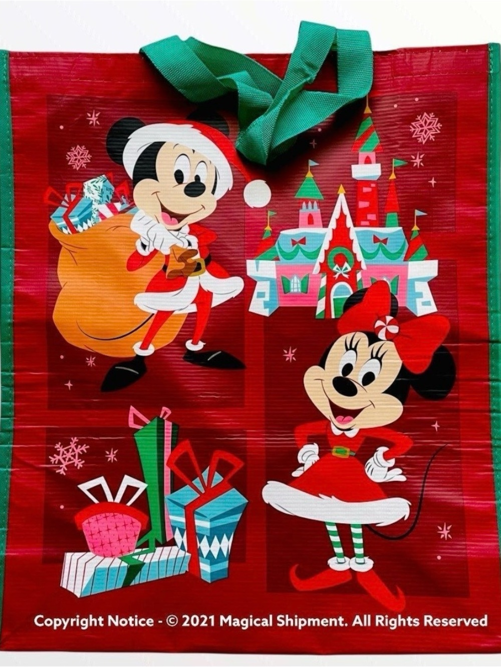 Disney Parks - Mickey and Minnie Mouse Holiday Reusable Tote – Large